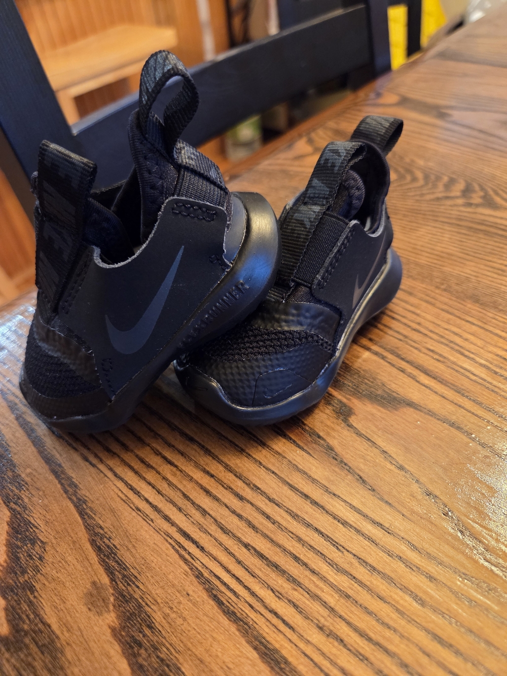 Nike Kids Black Slip-On Athletic Sneakers